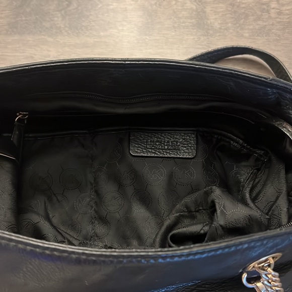 Black Leather Michael Kors purse - Picture 3 of 6